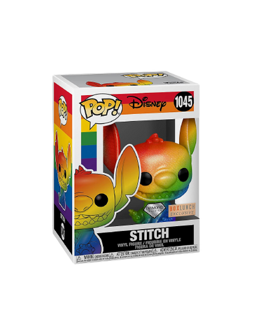 FUNKO POP! DISNEY: RAINBOW PRIDE - STITCH [DIAMOND COLLECTION] **BOXLUNCH EXCLUSIVE** #1045