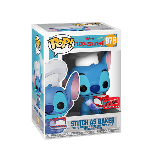 FUNKO POP! DISNEY: LILO & STITCH - STITCH [AS BAKER] **2020 NYCC EXCLUSIVE** #978