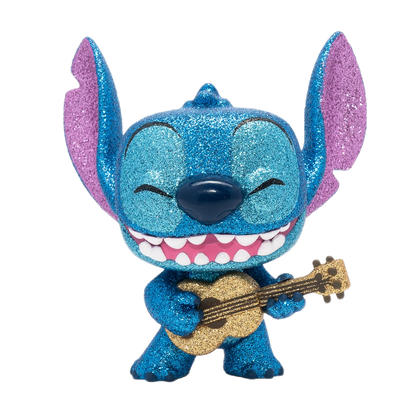 FUNKO POP! DISNEY: LILO & STITCH - STITCH W/ UKULELE [DIAMOND COLLECTION] **ENTERTAINMENT EARTH EXCLUSIVE** #1044