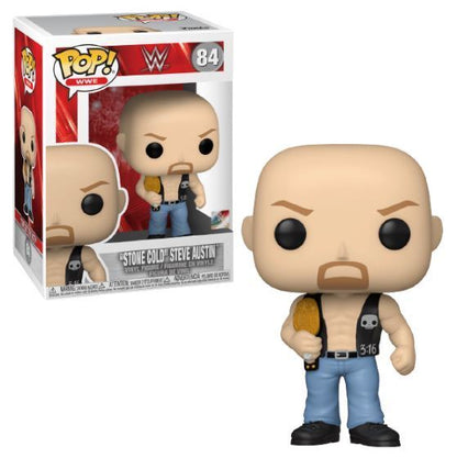 Funko Pop! Sports: WWE - "Stone Cold" Steve Austin (Metallic - with One Belt) #84