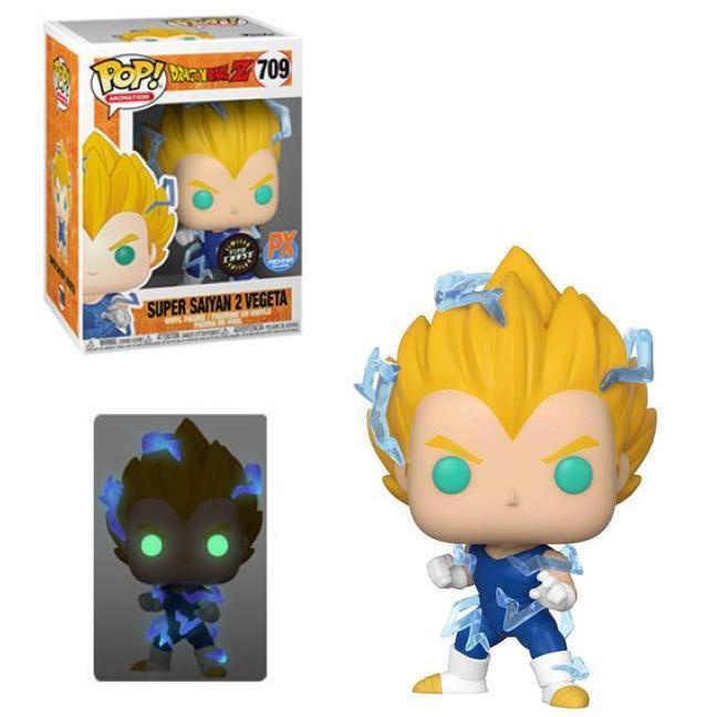 Funko Pop! Anime: Dragon Ball Z (DBZ) - Super Saiyan 2 (SSJ2) Vegeta #709 [PX Previews Exclusive]