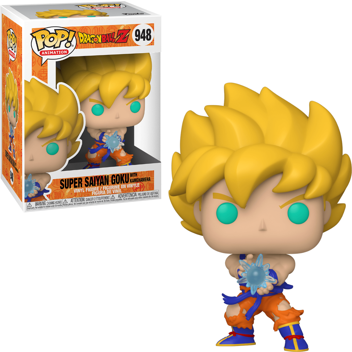 FUNKO POP! ANIMATION: DRAGON BALL Z [DBZ] - SUPER SAIYAN [SSJ] GOKU [W/ KAMEHAMEHA] #948
