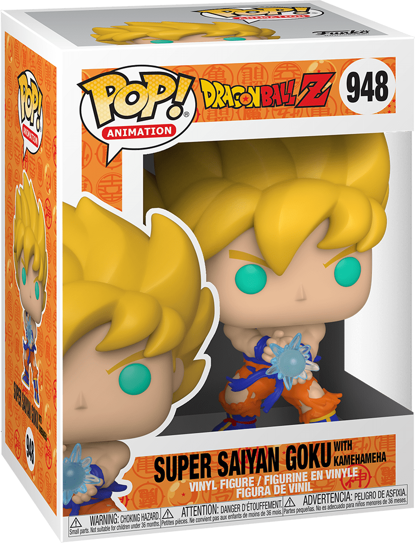 FUNKO POP! ANIMATION: DRAGON BALL Z [DBZ] - SUPER SAIYAN [SSJ] GOKU [W/ KAMEHAMEHA] #948