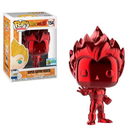 FUNKO POP! ANIMATION: DRAGON BALL Z [DBZ] - SUPER SAIYAN (SSJ) VEGETA [RED CHROME] **2019 SDCC EXCLUSIVE** #154