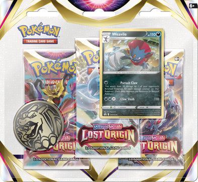 Pokemon TCG: Sword & Shield - Lost Origin 3pc Blister Pack