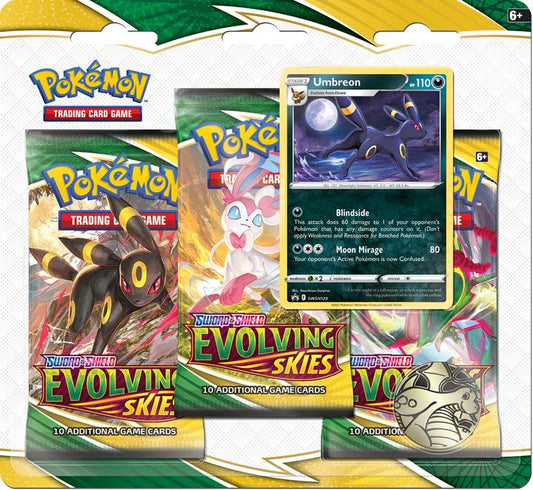 Pokemon TCG: Sword & Shield - Evolving Skies 3pc Blister Pack