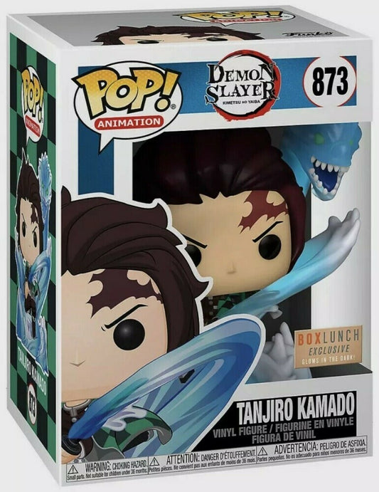 FUNKO POP! ANIMATION: DEMON SLAYER - TANJIRO KAMADO [GITD W/ DRAGON] **BOXLUNCH EXCLUSIVE** #873