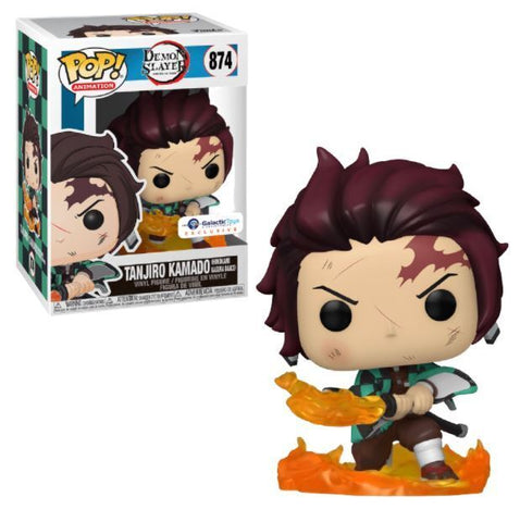 FUNKO POP! ANIMATION: DEMON SLAYER - TANJIRO KAMADO [HINOKAMI KAGURA DANCE / BREATH OF THE SUN] **GALACTIC TOYS EXCLUSIVE** #874