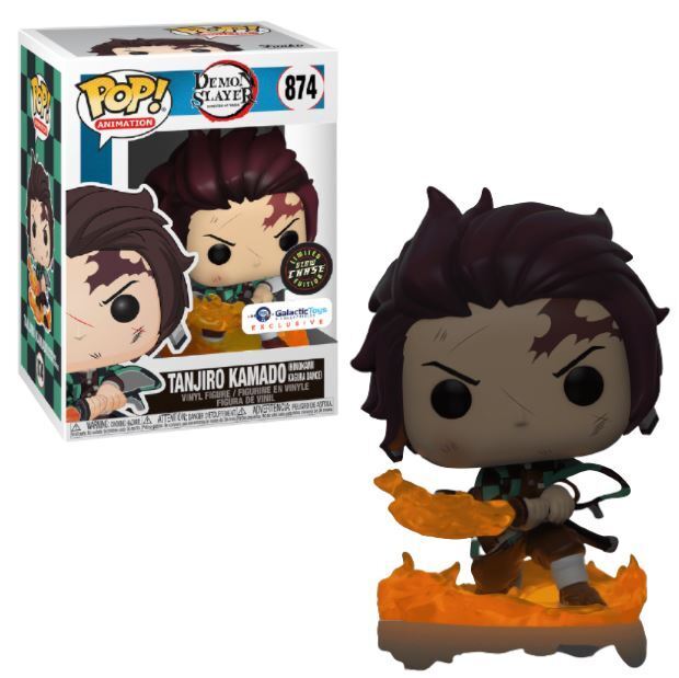 FUNKO POP! ANIMATION: DEMON SLAYER - TANJIRO KAMADO [HINOKAMI KAGURA DANCE / BREATH OF THE SUN] **GALACTIC TOYS EXCLUSIVE** #874