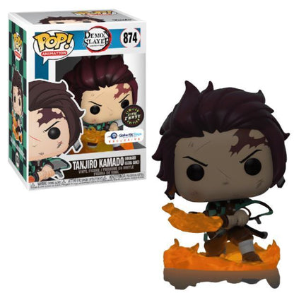 FUNKO POP! ANIMATION: DEMON SLAYER - TANJIRO KAMADO [HINOKAMI KAGURA DANCE / BREATH OF THE SUN] **GALACTIC TOYS EXCLUSIVE** #874