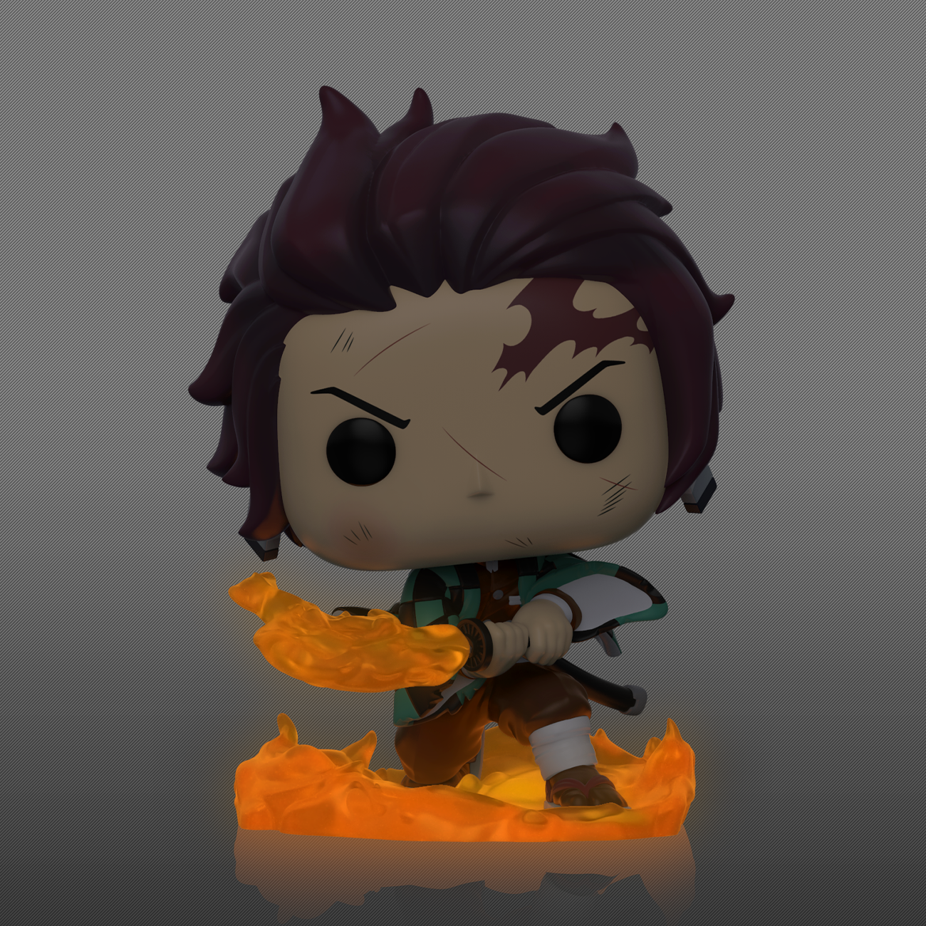 FUNKO POP! ANIMATION: DEMON SLAYER - TANJIRO KAMADO [HINOKAMI KAGURA DANCE / BREATH OF THE SUN] **GALACTIC TOYS EXCLUSIVE** #874