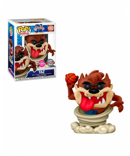 FUNKO POP! MOVIES - SPACE JAM 2: A NEW LEGACY - TAZ [FLOCKED] **WALMART EXCLUSIVE** #1092