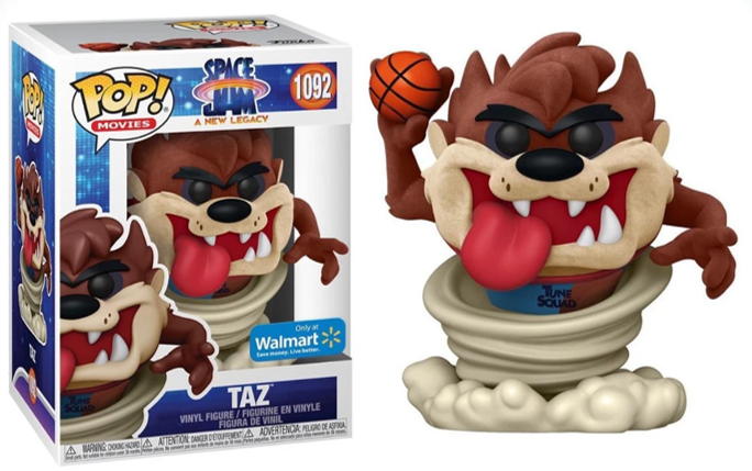 FUNKO POP! MOVIES - SPACE JAM 2: A NEW LEGACY - TAZ [FLOCKED] **WALMART EXCLUSIVE** #1092