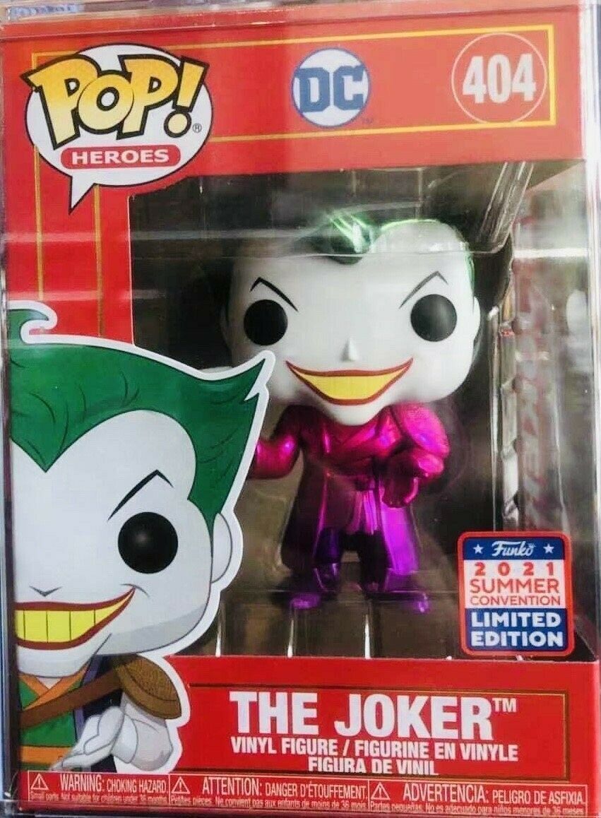 FUNKO POP! HEROES [DC]: BATMAN - THE JOKER [IMPERIAL PALACE - PURPLE METALLIC] **2021 FUNKO SHANGHAI EXCLUSIVE** #404