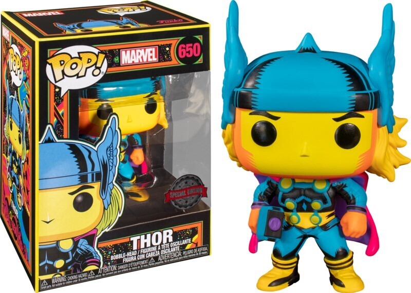 FUNKO POP! MARVEL - THOR [BLACK LIGHT GLOW] **TARGET EXCLUSIVE** #650