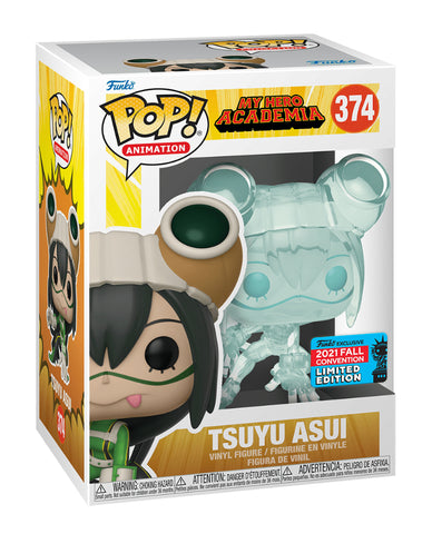 Funko Pop! Anime: My Hero Academia - Tsuyu Asui (Clear Transparent) #374 [2021 NYCC Convention Exclusive]