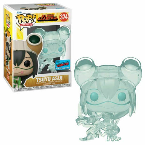 FUNKO POP! ANIMATION: MY HERO ACADEMIA [MHA] - TSUYU ASUI [CLEAR TRANSPARENT] **2021 NYCC EXCLUSIVE** #374