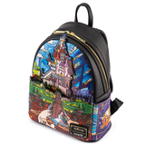 LOUNGEFLY DISNEY BEAUTY & THE BEAST PRINCESS CASTLE BELL MINI BACKPACK