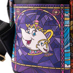 LOUNGEFLY DISNEY BEAUTY & THE BEAST PRINCESS CASTLE BELL MINI BACKPACK