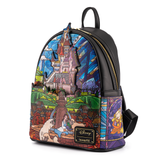 LOUNGEFLY DISNEY BEAUTY & THE BEAST PRINCESS CASTLE BELL MINI BACKPACK