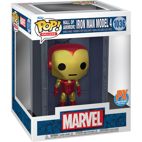 FUNKO POP! MARVEL - 6" HALL OF ARMOR: IRON MAN [MODEL 4] **PX PREVIEWS EXCLUSIVE** #1036