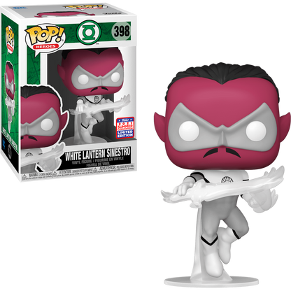 FUNKO POP! HEROES [DC]: GREEN LANTERN - WHITE LANTERN SINESTRO **2021 VIRTUAL FUNKON EXCLUSIVE** #398