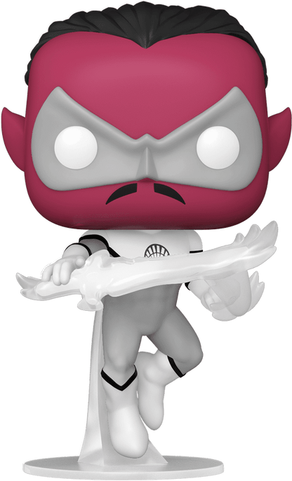 FUNKO POP! HEROES [DC]: GREEN LANTERN - WHITE LANTERN SINESTRO **2021 VIRTUAL FUNKON EXCLUSIVE** #398
