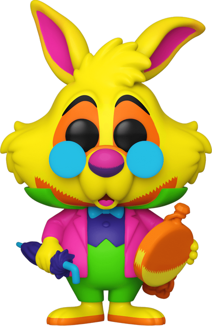 FUNKO POP! DISNEY: ALICE IN WONDERLAND [70TH ANNIVERSARY] - WHITE RABBIT [BLACK LIGHT GLOW] **2021 VIRTUAL FUNKON EXCLUSIVE** #1062