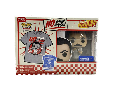 FUNKO POP! & TEE [TELEVISION]: SEINFELD - YEV KASSEM [SOUP NAZI - "NO SOUP FOR YOU!"] **WALMART EXCLUSIVE** [SMALL - XXL]