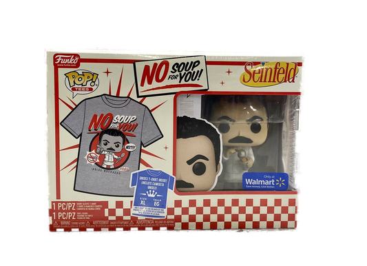 FUNKO POP! & TEE [TELEVISION]: SEINFELD - YEV KASSEM [SOUP NAZI - "NO SOUP FOR YOU!"] **WALMART EXCLUSIVE** [SMALL - XXL]
