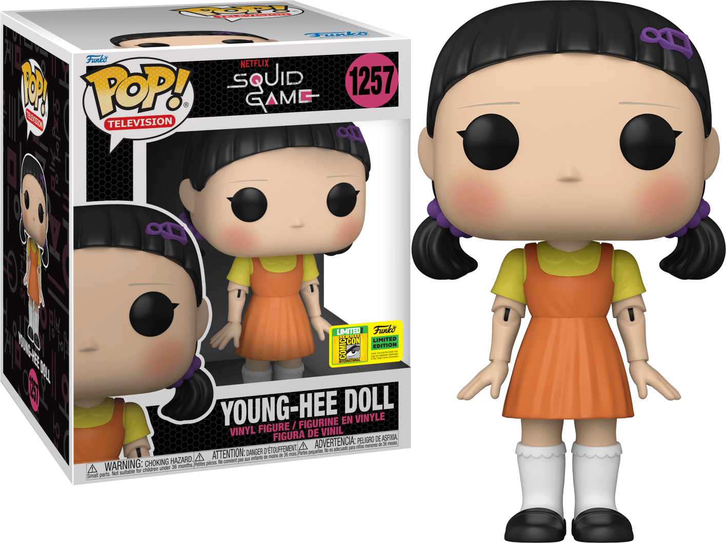Funko Pop! Television: Squid Game - Jumbo 6" Young-Hee Doll #1257 [2022 SDCC Shared Convention Exclusive]