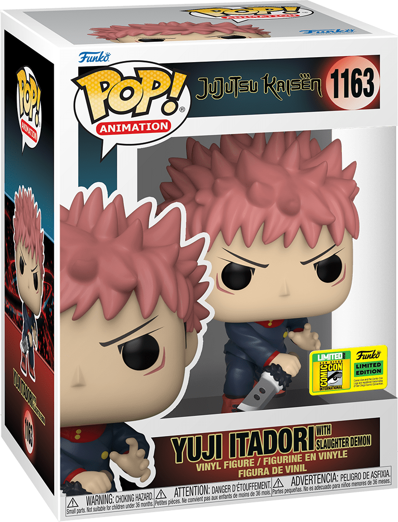 FUNKO POP! ANIMATION: JUJUTSU KAISEN - YUJI ITADORI [W/ SLAUGHTER DEMON] **2022 SDCC EXCLUSIVE** #1163