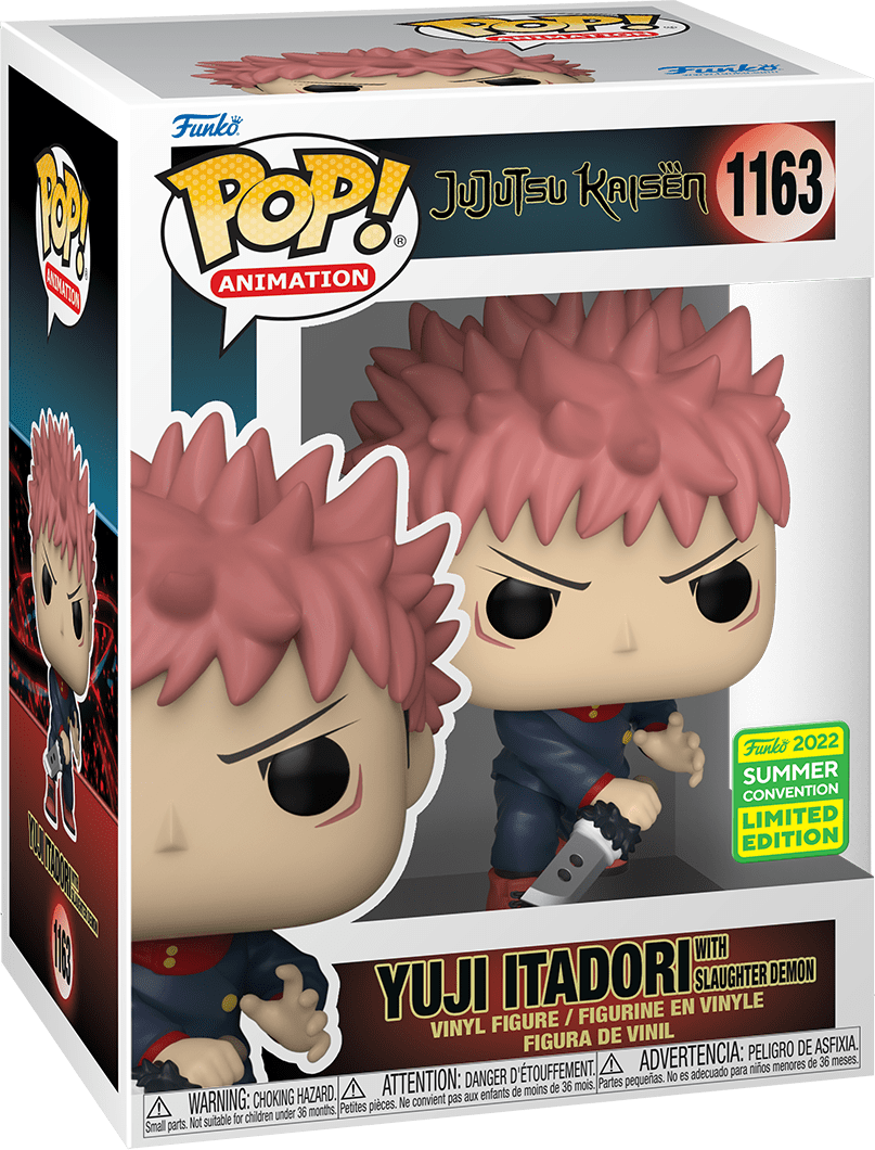 FUNKO POP! ANIMATION: JUJUTSU KAISEN - YUJI ITADORI [W/ SLAUGHTER DEMON] **2022 SDCC EXCLUSIVE** #1163