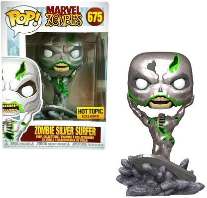 FUNKO POP! MARVEL: ZOMBIES - ZOMBIE SILVER SURFER **HOT TOPIC EXCLUSIVE** #675