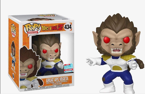 Funko Pop! Animation: DragonBall Z - Great Ape Vegeta NYCC Shared sticker *6 Inch**