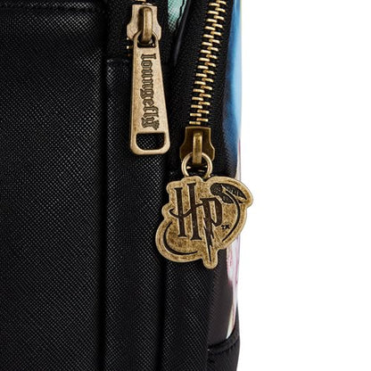 LOUNGEFLY HARRY POTTER TRILOGY TRIPLE POCKET MINI BACKPACK