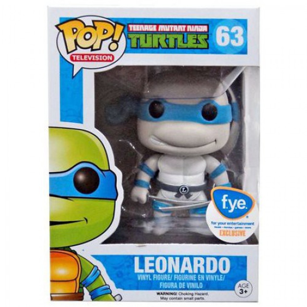 Funko Pop! Television: Teenage Mutant Ninja Turtles - Leonardo [GRAYSCALE] **FYE EXCL** #63