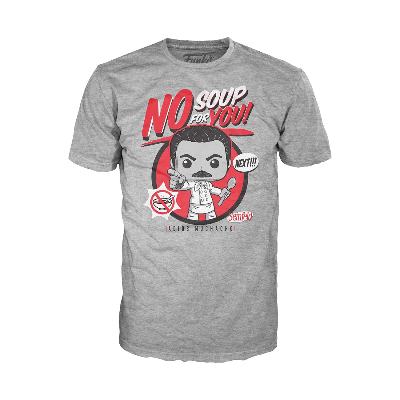 FUNKO POP! & TEE [TELEVISION]: SEINFELD - YEV KASSEM [SOUP NAZI - "NO SOUP FOR YOU!"] **WALMART EXCLUSIVE** [SMALL - XXL]