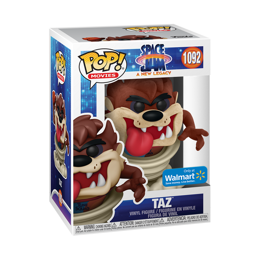 FUNKO POP! MOVIES - SPACE JAM 2: A NEW LEGACY - TAZ [FLOCKED] **WALMART EXCLUSIVE** #1092