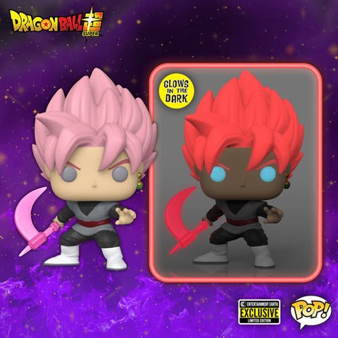 Funko Pop! Anime Dragon Ball Super Rose Goku with Scythe GLOW IN THE DARK [EE EXCLUSIVE] #1279