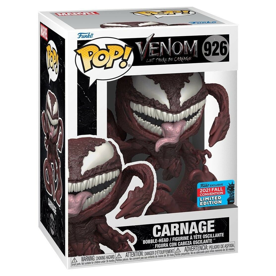 FUNKO POP! MARVEL - VENOM 2: LET THERE BE CARNAGE [MOVIE] - CARNAGE **2021 NYCC EXCLUSIVE** #926