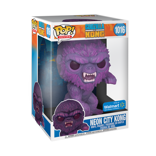 Pop! GODZILLA vs KONG 10-inch JUMBO NEON CITY KONG CITY LIGHT #1016 *WALMART EXCLUSIVE*