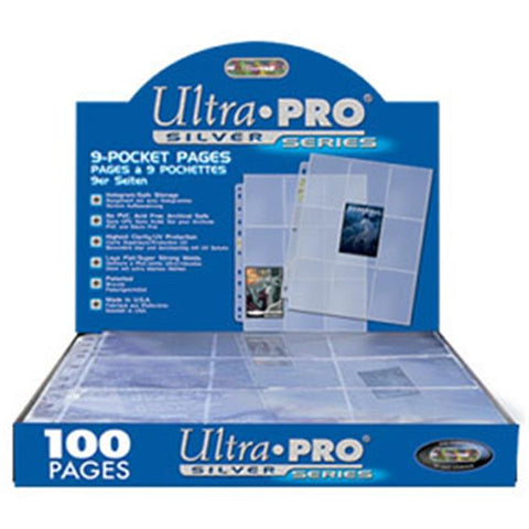 Ultra Pro 9-Pocket Silver Series Pages (100ct)