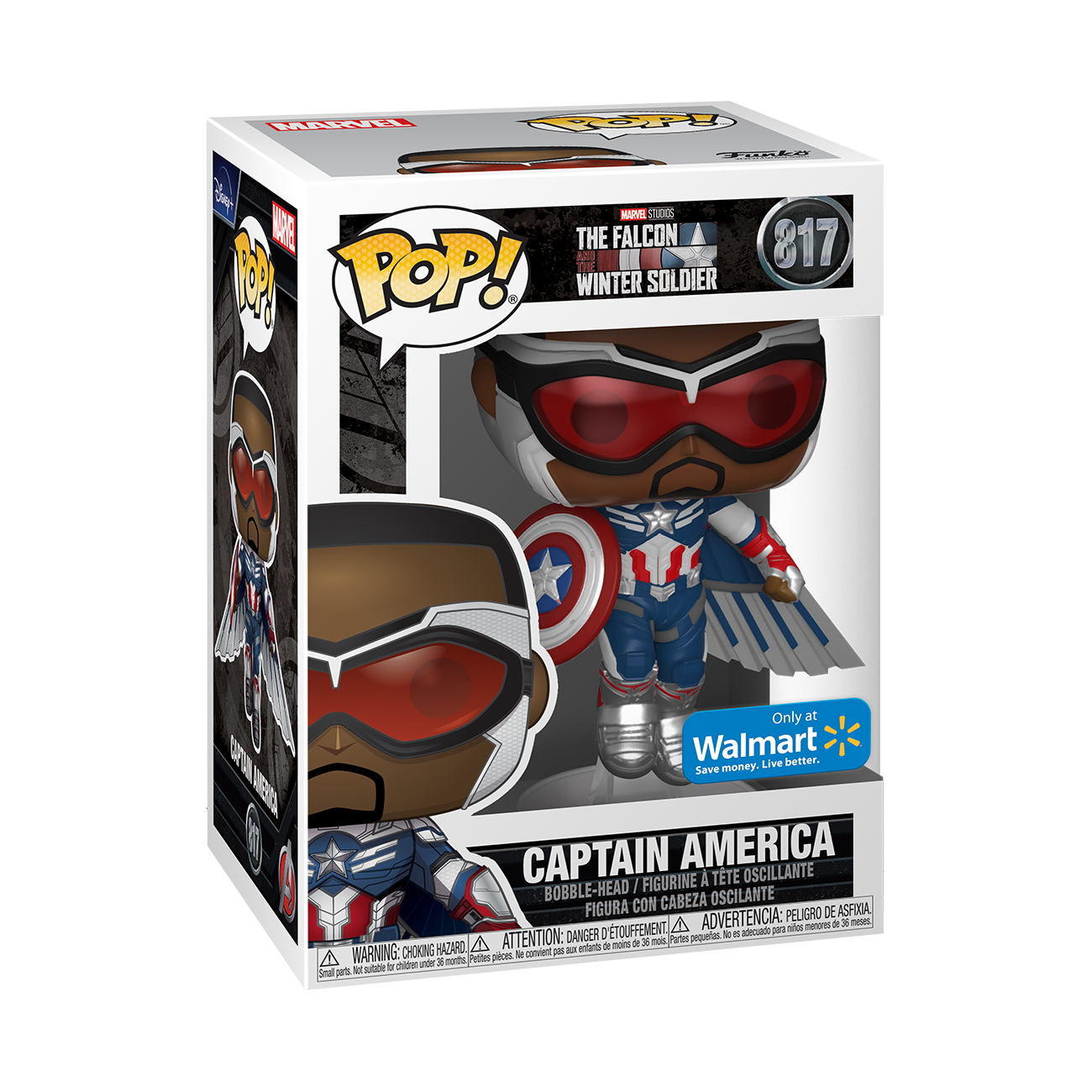 Funko Pop! MARVEL FALCON AND WINTER SOLDIER - CAPTAIN AMERICA #817 *PREORDER* *WALMART EXCLUSIVE*