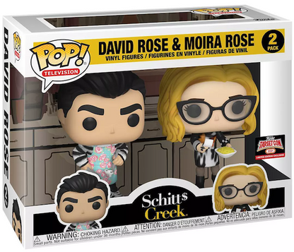 FUNKO POP! TELEVISION: SCHITT'S CREEK - DAVID ROSE & MOIRA ROSE [2PK] **2021 TARGET CON EXCLUSIVE**