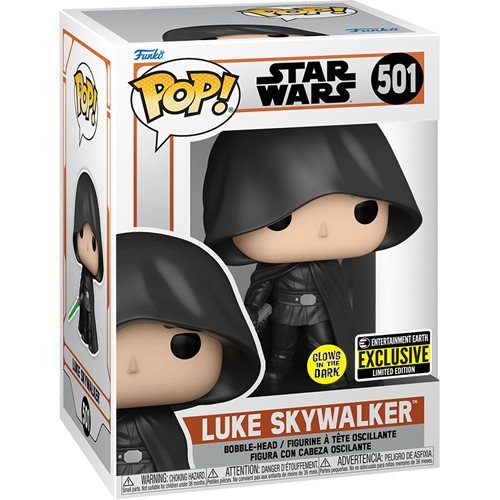 Funko Pop! Star Wars: The Mandalorian - Luke Skywalker #501 [Entertainment Earth Exclusive - GITD]