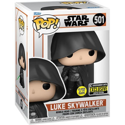 Funko Pop! Star Wars: The Mandalorian - Luke Skywalker #501 [Entertainment Earth Exclusive - GITD]