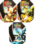 POKEMON - EEVEE EVOLUTIONS V TIN - VAPOREON V, FLAREON V, & JOLTEON V - set of 3 TINS