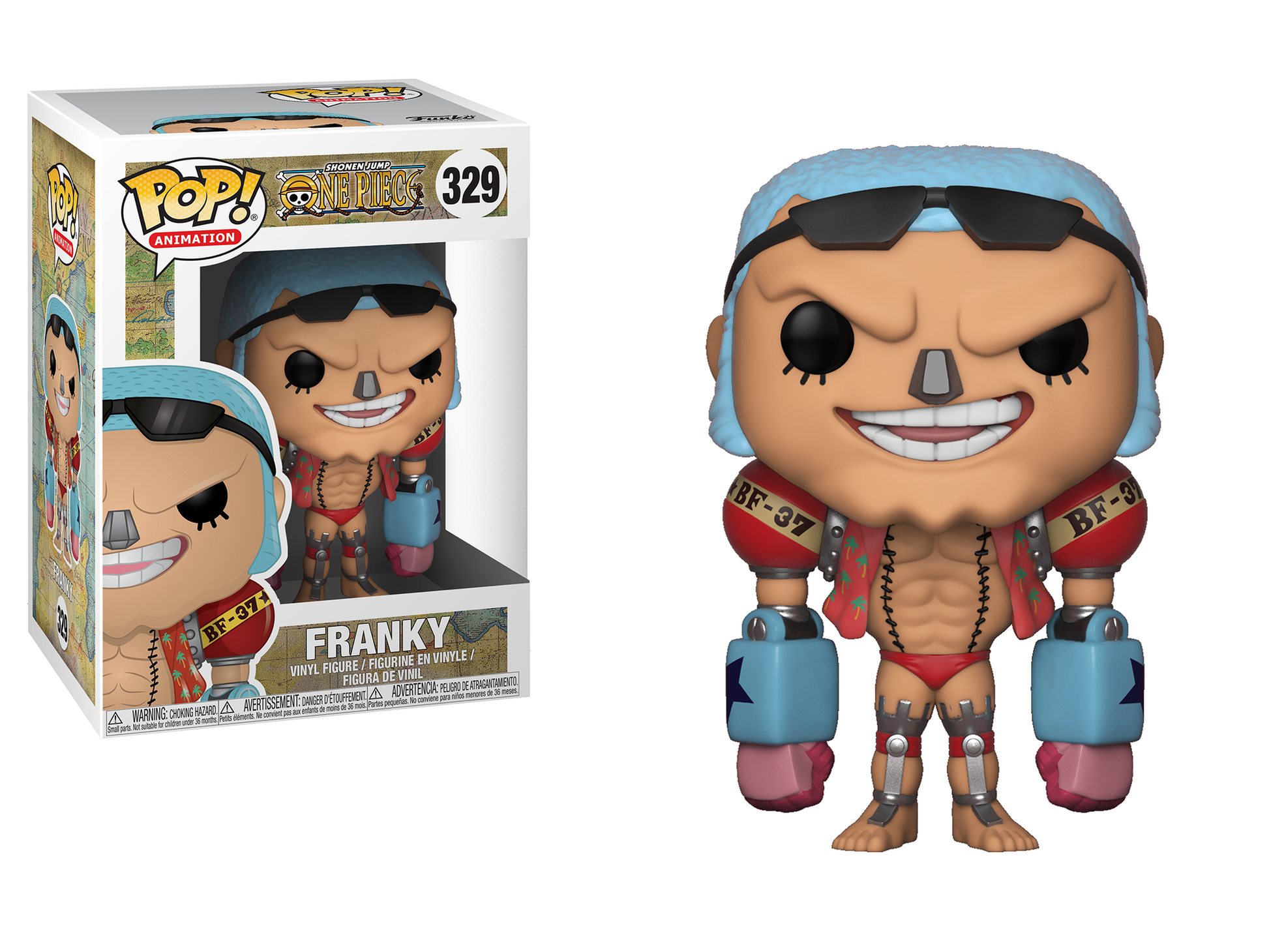 Funko Pop! Animation: One Piece - Franky #329 *Silver Nose RELEASE