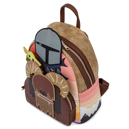 LOUNGEFLY EXCLUSIVE STAR WARS MANDALORIAN BANTHA RIDE COSPLAY Mini Backpack
